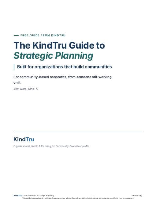 Cover of The KindTru Guide to Strategic Planning
